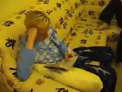 Gay best friends fuck on a couch