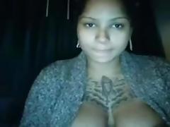 My beautiful ebony tatas on webcam