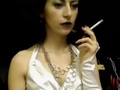 Smoking, Brunette, Cigarette, Fetish, Indian Big Tits, Lingerie