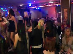 Having hardcore sex during a dance party in a club