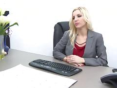Ashley Fires is a very naughty boss in the mood to fuck an employee