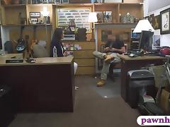 Seductive customers wife banged by pawn man at the pawnshop