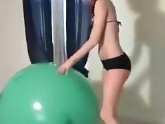Balloon, Anorexic, Balloon, Fetish, Indian Big Tits, Lingerie