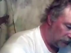 Marine dad busts a nut on webcam