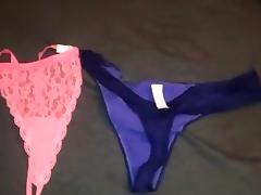 Jerk off and cum on wife's pants for her to wear later