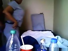 Fat black girl with big booty has oral, doggystyle and missionary sex in the bedroom.
