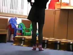 Crazy teacher fucks her bf after class in school