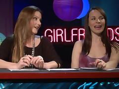 Girlfriends films presents a cute talk show along hot blondes