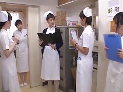 Charming and juicy Asian nurse boycotts duty just to be screwed hardcore
