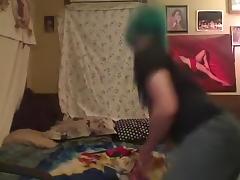 Emo girl with fox tail buttplug moans 'i'm such a slut, daddy' !!!