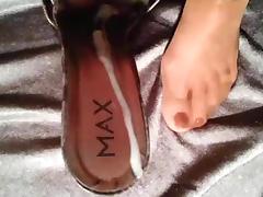 Nylon, Amateur, Boots, Cum, Feet, Heels