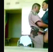 Nigerian Police Couple fucks in Station