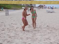 Sport, 4some, Beach, Bikini, Bisexual, Foursome