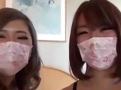 Two japan lesbian filming