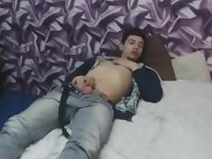 Romanian Very Cute Athletic Boy Cums On Cam Hot Ass