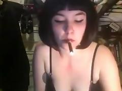 Smoking, Amateur, Brunette, Cigarette, Emo, Indian Big Tits