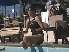 quad girl swimming