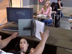 Classroom, Ass Licking, Big Black Cock, Big Tits, Black, Blowjob