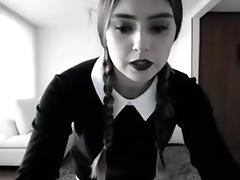Sexy Addams-Cosplay