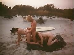 1970, 1970, 3some, Antique, Beach, Beach Sex