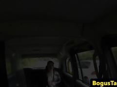 Taxi brit arsefucked through slut hatch