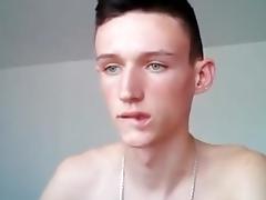 Serbian cute boy with big cock   sexy round ass on cam