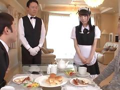 Japanese maid spreads her legs for great sex sessions