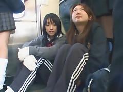 Japanese handjob Metro 05