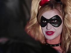 Batman attacks Harley with his cock and makes her absolutely happy