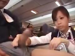 Stewardess, Asian, Handjob, Indian Big Tits, Japanese, Public