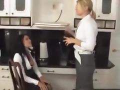 Maid Spanked Until She Can Sit