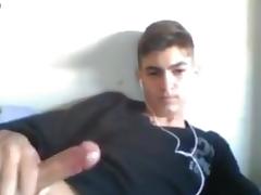Spanish Cute Boy Cums On Cam  Big Load