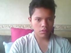 Colombian cute boy fucks his ass cums-eats it on cam