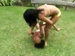 Fight, Catfight, Fight, Indian Big Tits, Lesbian, Wrestling