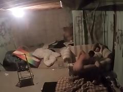 discreet gay sex in basement while parents are alseep upstairs