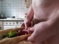 So French! Cum loaded sandwich jambon - beurre - sperme (solo male)