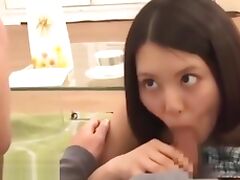 Japanese busty teen interview turns in sex