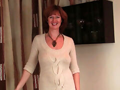 Classy milf Red shares her depraved routine with you
