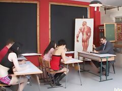 Student, Banging, Classroom, College, Compilation, German