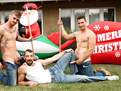 Ryan Jordan & Spencer Laval & Johnny B in Christmas Wish Cum True - NextdoorWorld