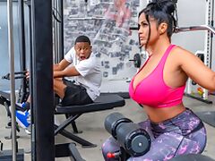 Gym, Ass, Big Ass, Big Tits, Boobs, Ebony