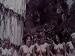 Sexy Looking Girl Swimming and Has Fun 1960
