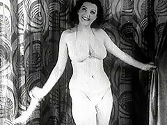 Mature Lady Strips on the Stage 1940