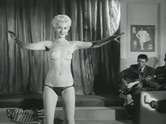Seductive Blonde Performs a Striptease 1950