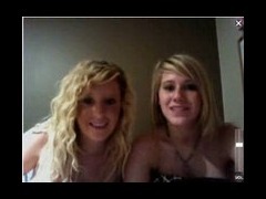 Cute Blondes Webcam couple of cute college coeds doing some webcam from a hotel room They hide behin