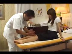 Japanese massage client takes boner