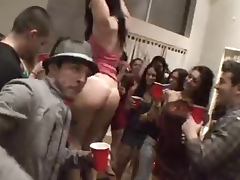 Incredible orgy at a party with students