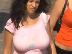 Hunting on some busty babes on the streets
