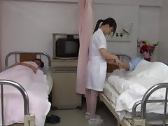 Hikaru Ayami the pretty Japanese nurse gets fucked hard