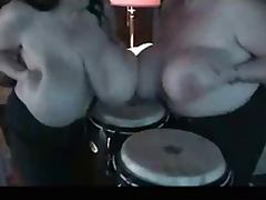 Play drumbs with their big udders cows 25 part 2